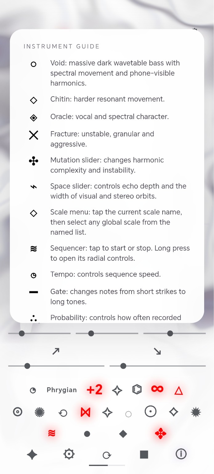 CREATURIA — Instrument guide