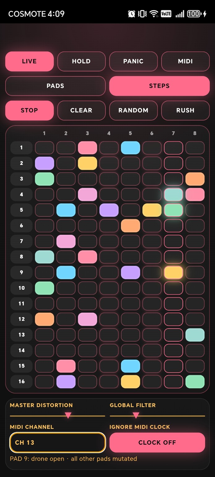 Infinite Glitch — Sequencer editing