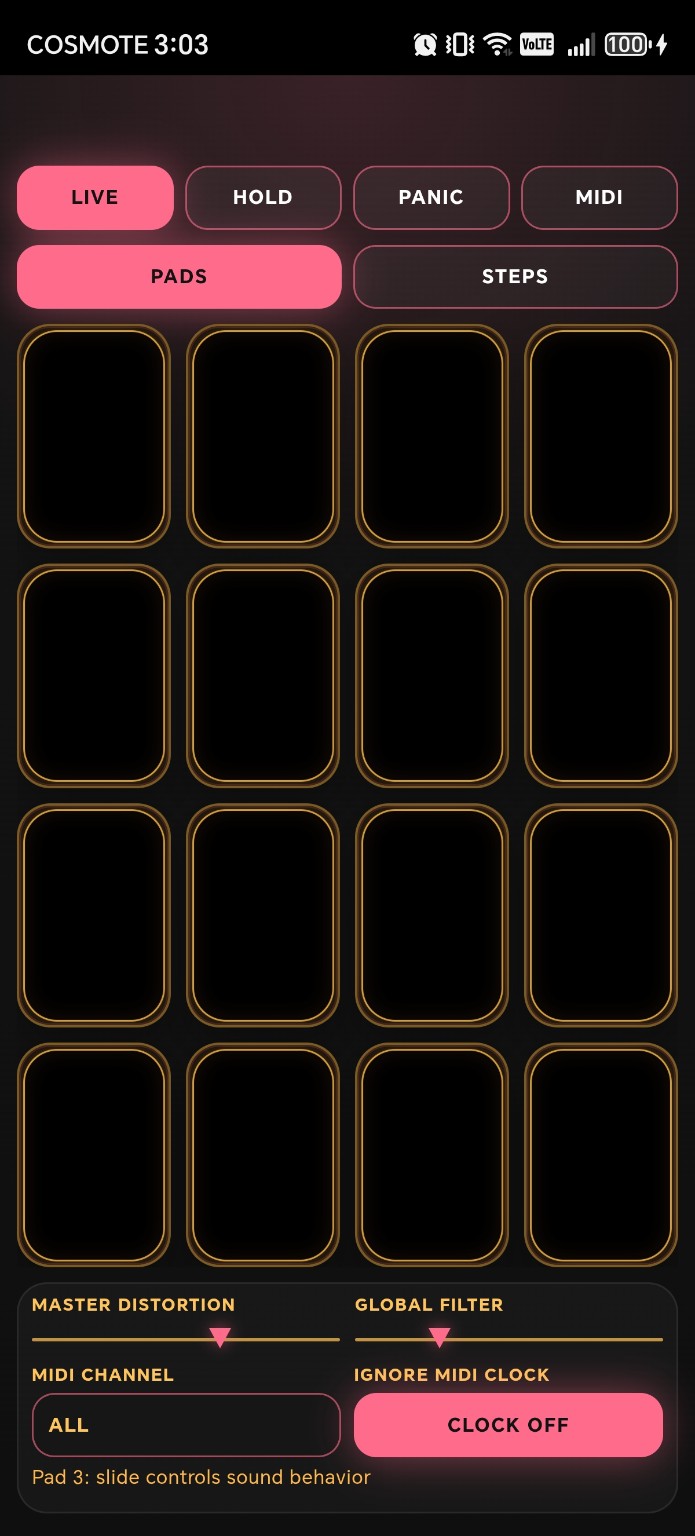 Infinite Glitch — Start from silence